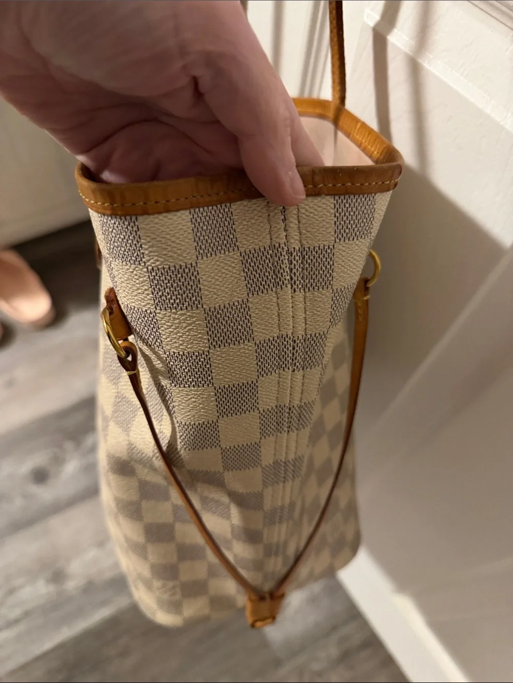 Louis Vuitton Damier Azur Rose Ballerine MM neverfull tote - Picture 7 of 17